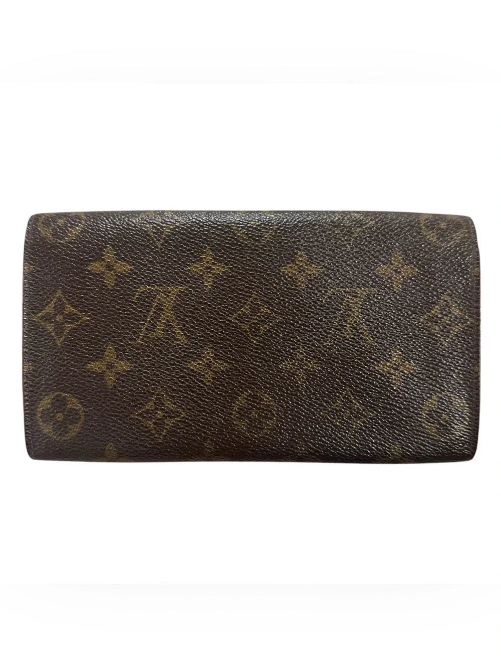 Louis Vuitton Sarah Monogram Leather Long 1999 Vintage Wallet on Chain